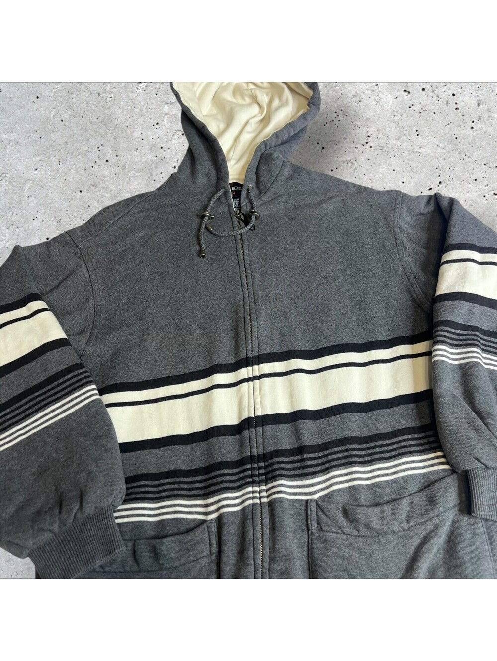 Escada Sports Men’s Full Zip Sweater Jacket Hoodie Sherpa Lined Size S